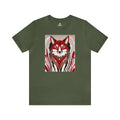 Red Coyote, Soft 100% Jersey Cotton T-Shirt, Unisex, Short Sleeve, Retail Fit