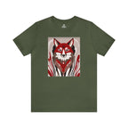 Red Coyote, Soft 100% Jersey Cotton T-Shirt, Unisex, Short Sleeve, Retail Fit
