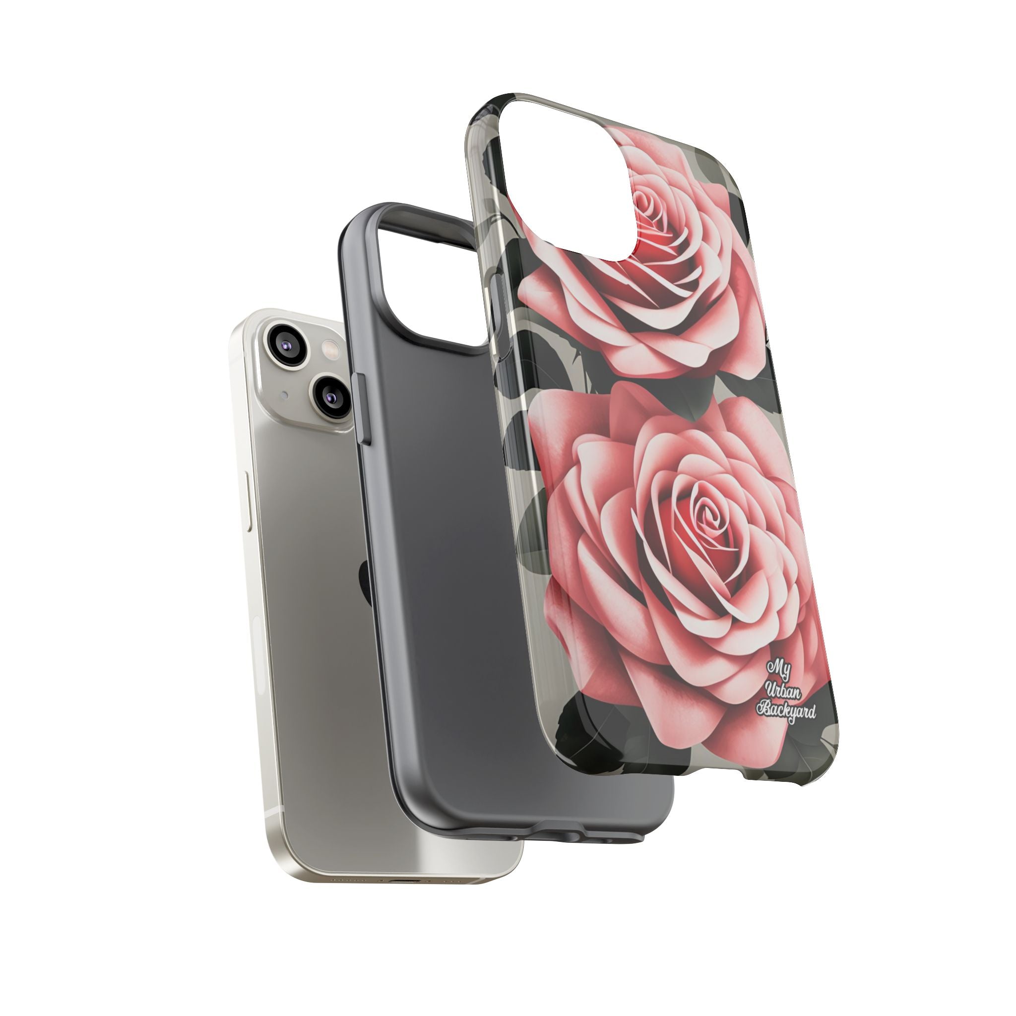 Pink Rose Flowers, Cell Phone Case - Apple, Samsung or Google Pixel