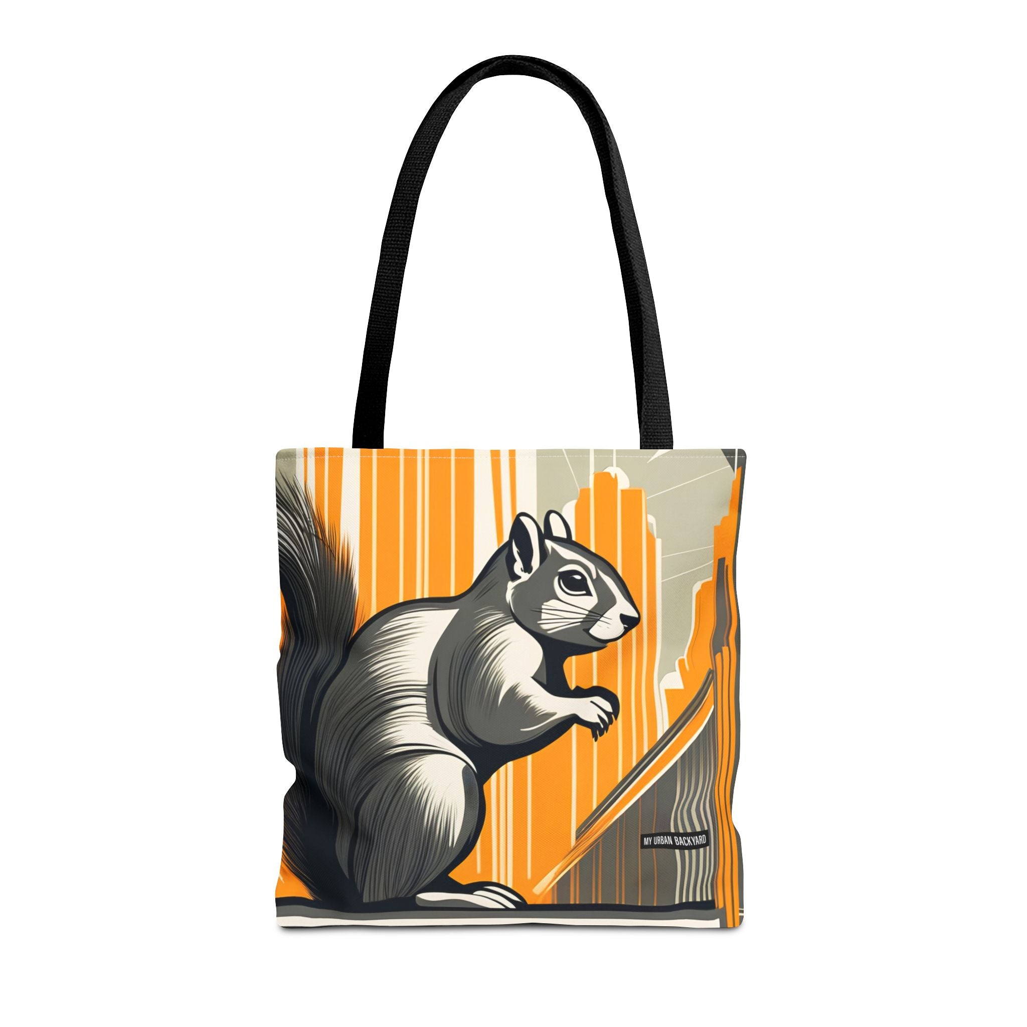 Art Deco Squirrel, Everyday Tote Bag w Cotton Handles