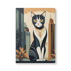 Art Deco City Cat Softcover Journal