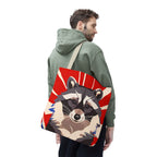 Ziggy Starspaws, Raccoon Tote Bag with Cotton Handles For Everyday Use, 3 Sizes