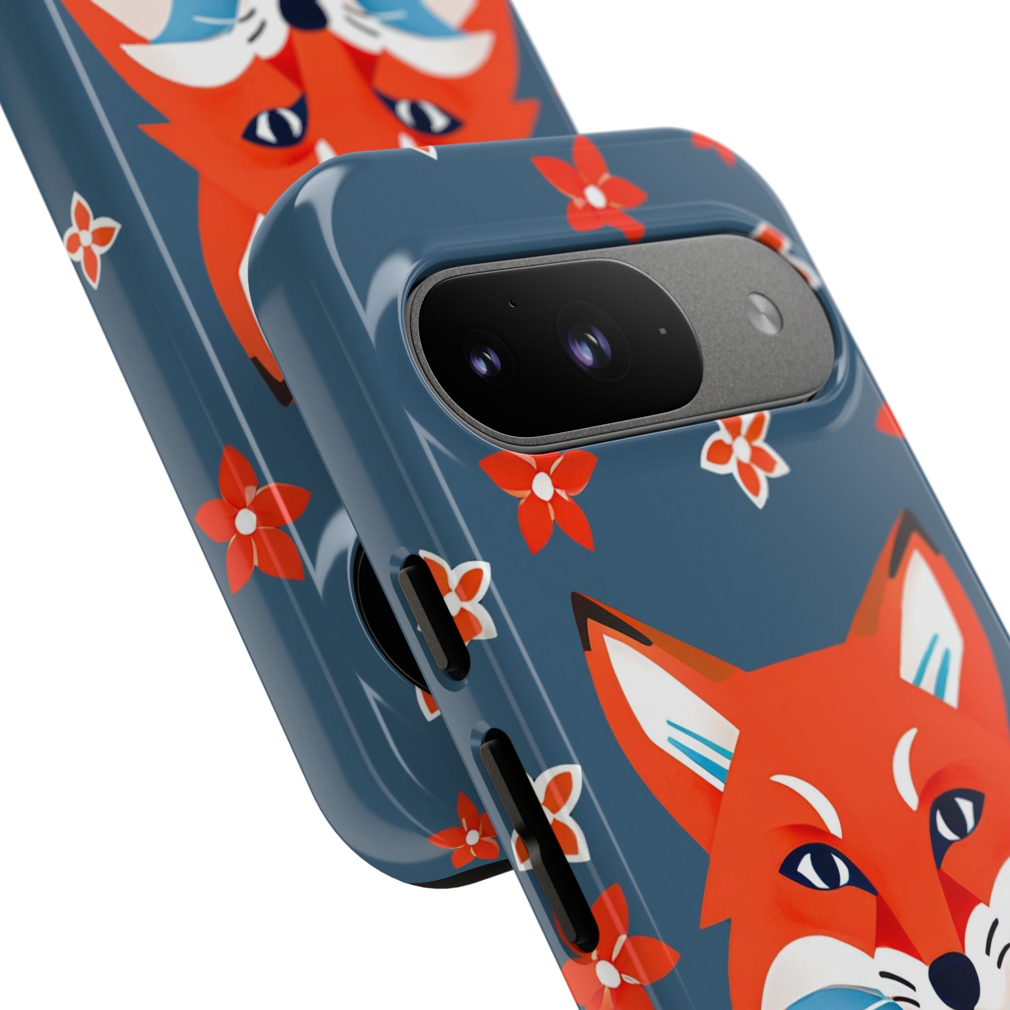 Fox with Flowers, Cell Phone Case - Apple, Samsung, Google Pixel