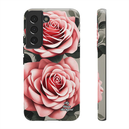 Pink Rose Flowers, Cell Phone Case - Apple, Samsung or Google Pixel