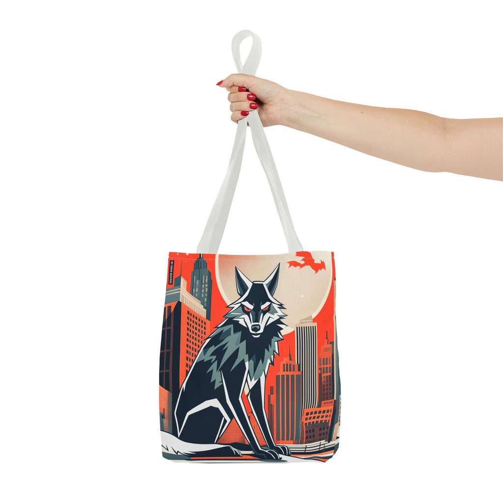 City Wolf Tote Bag, Tote with Cotton Handles For Everyday Use, 3 Sizes
