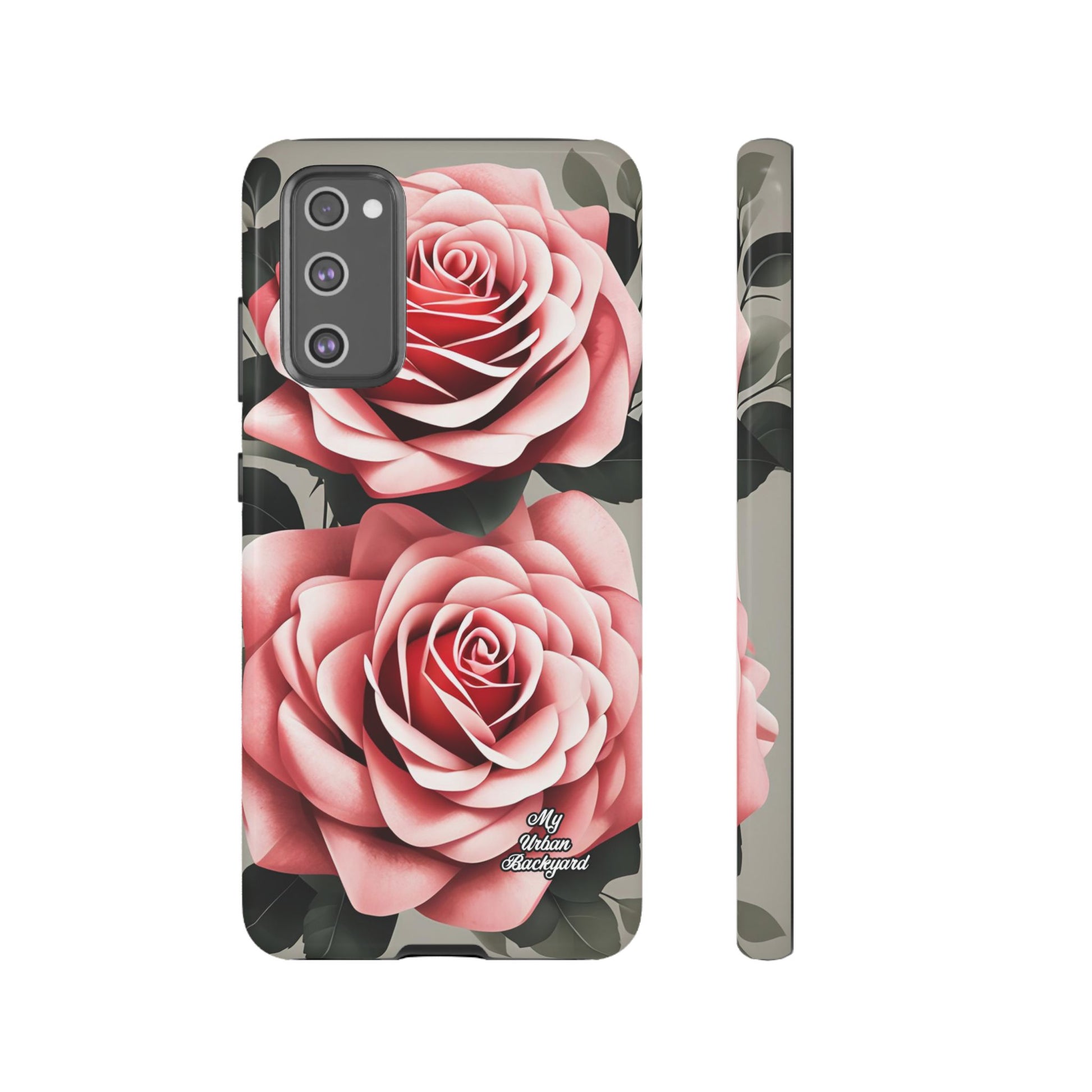 Pink Rose Flowers, Cell Phone Case - Apple, Samsung, Google Pixel