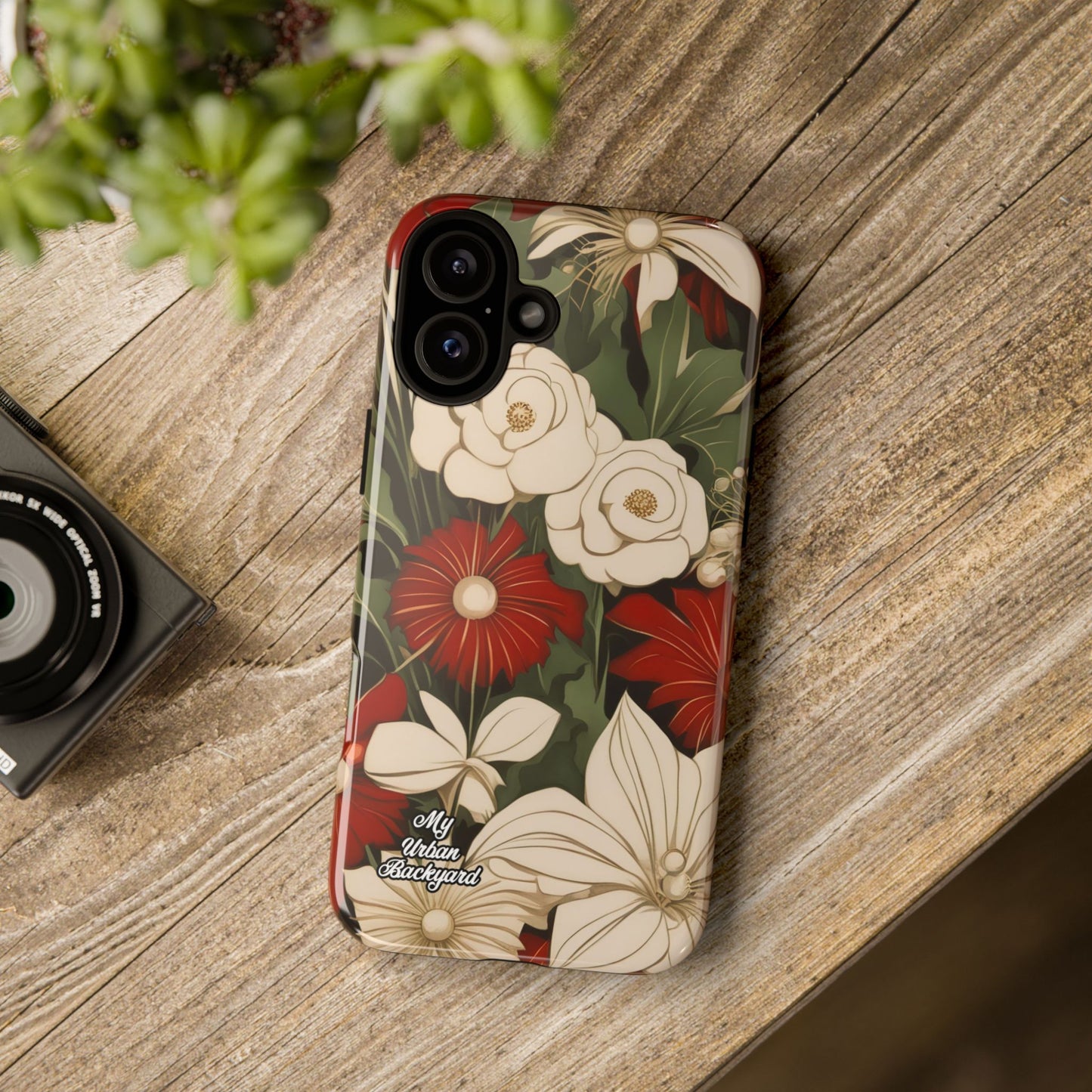 Holiday Flowers, Cell Phone Case - Apple, Samsung or Google Pixel