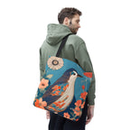 Colorful Bird Tote Bag with Cotton Handles For Everyday Use, 3 Sizes
