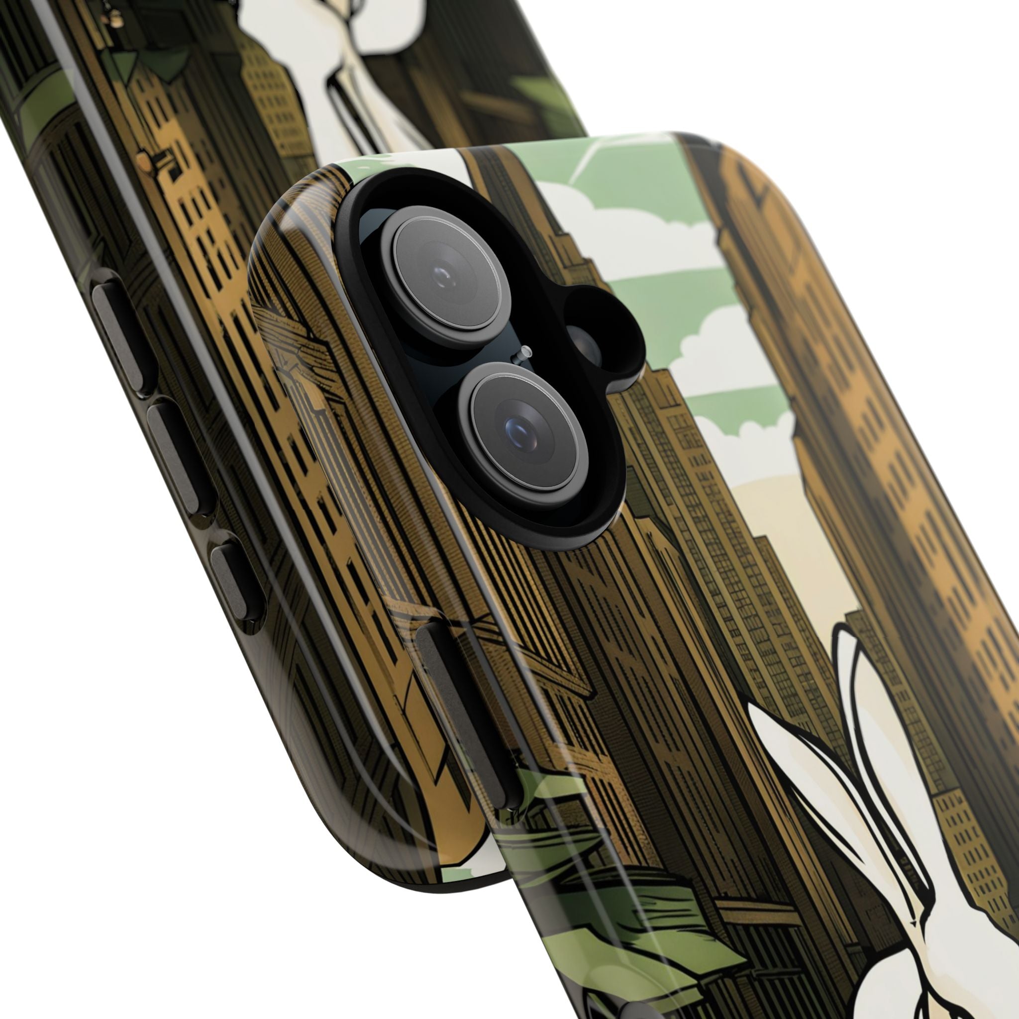 White Rabbit on a City Street, Cell Phone Case - Apple, Samsung, Google Pixel