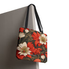 Holiday Flowers, Tote Bag with Cotton Handles