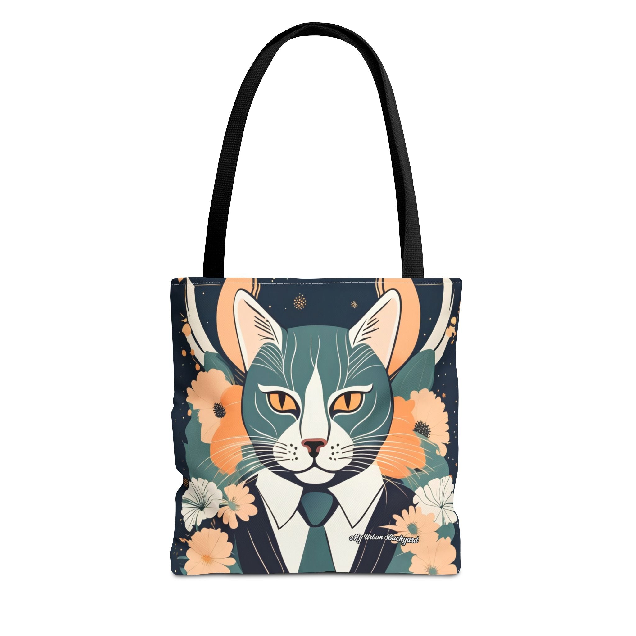 Simon Whiskerford, Cat Tote Bag with Cotton Handles For Everyday Use, 3 Sizes