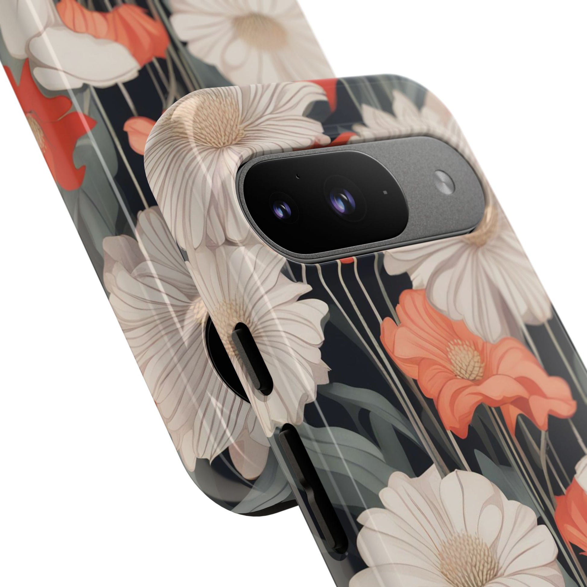 Art Deco Flowers, Cell Phone Case - Apple, Samsung, Google Pixel