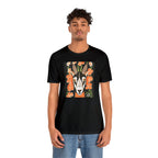 Goat with Orange Flowers, 100% Jersey Cotton T-Shirt