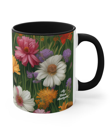 Wildflower Field, Ceramic Mug - Perfect for Coffee, Tea, and More!