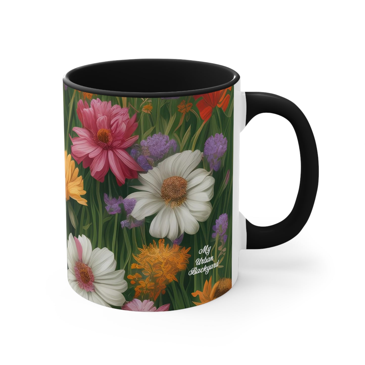 Wildflower Field, Ceramic Mug - Perfect for Coffee, Tea, and More!