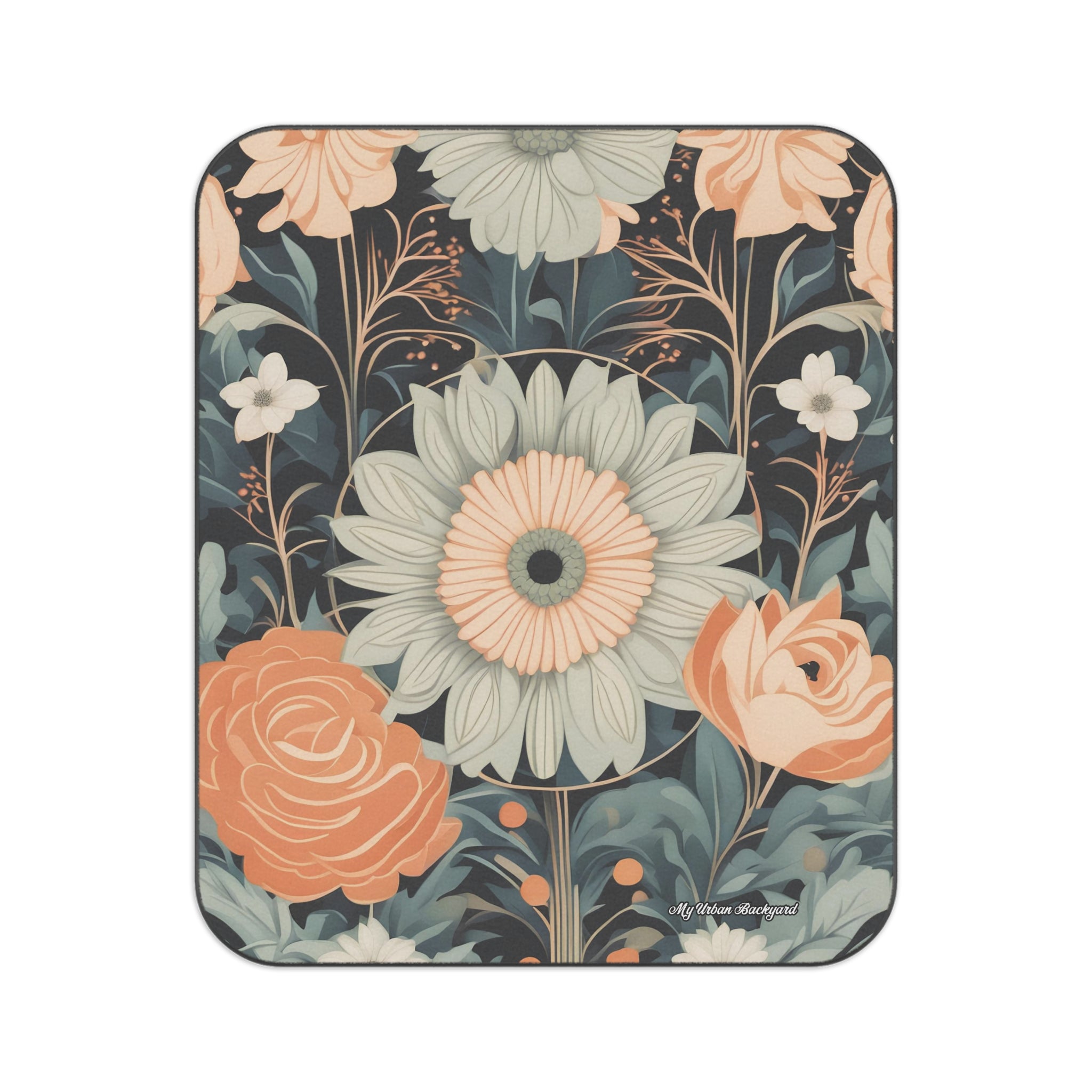 Wildflowers Floral Picnic Blanket - Perfect for Outdoor Gatherings & Beach Days, 51" × 61"