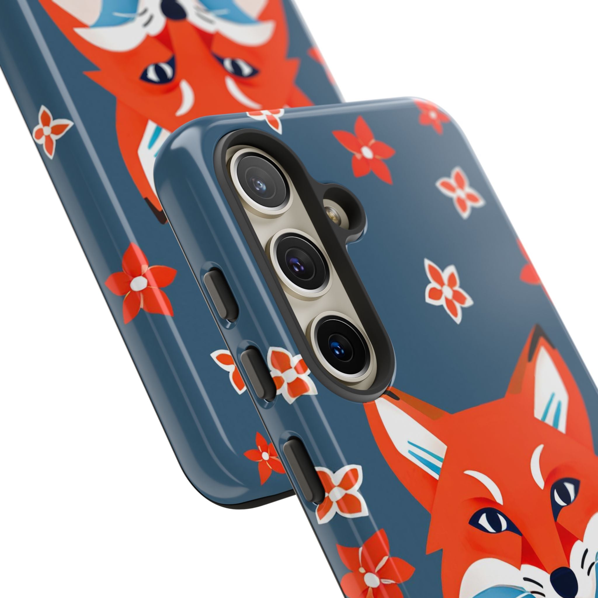 Fox with Flowers, Cell Phone Case - Apple, Samsung, Google Pixel