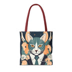 Simon Whiskerford, Cat Tote Bag with Cotton Handles For Everyday Use, 3 Sizes