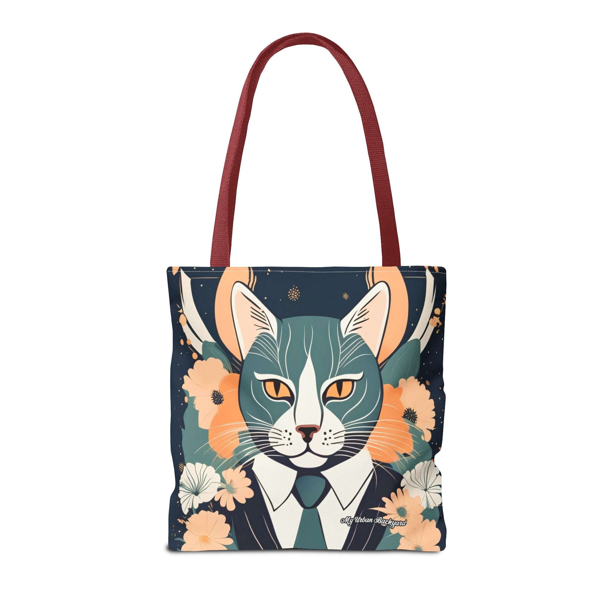 Simon Whiskerford, Cat Tote Bag with Cotton Handles For Everyday Use, 3 Sizes