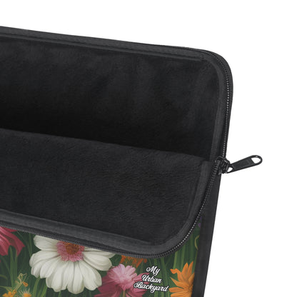 Wildflower Field, Laptop Carrying Case, Top Loading Sleeve for School or Work