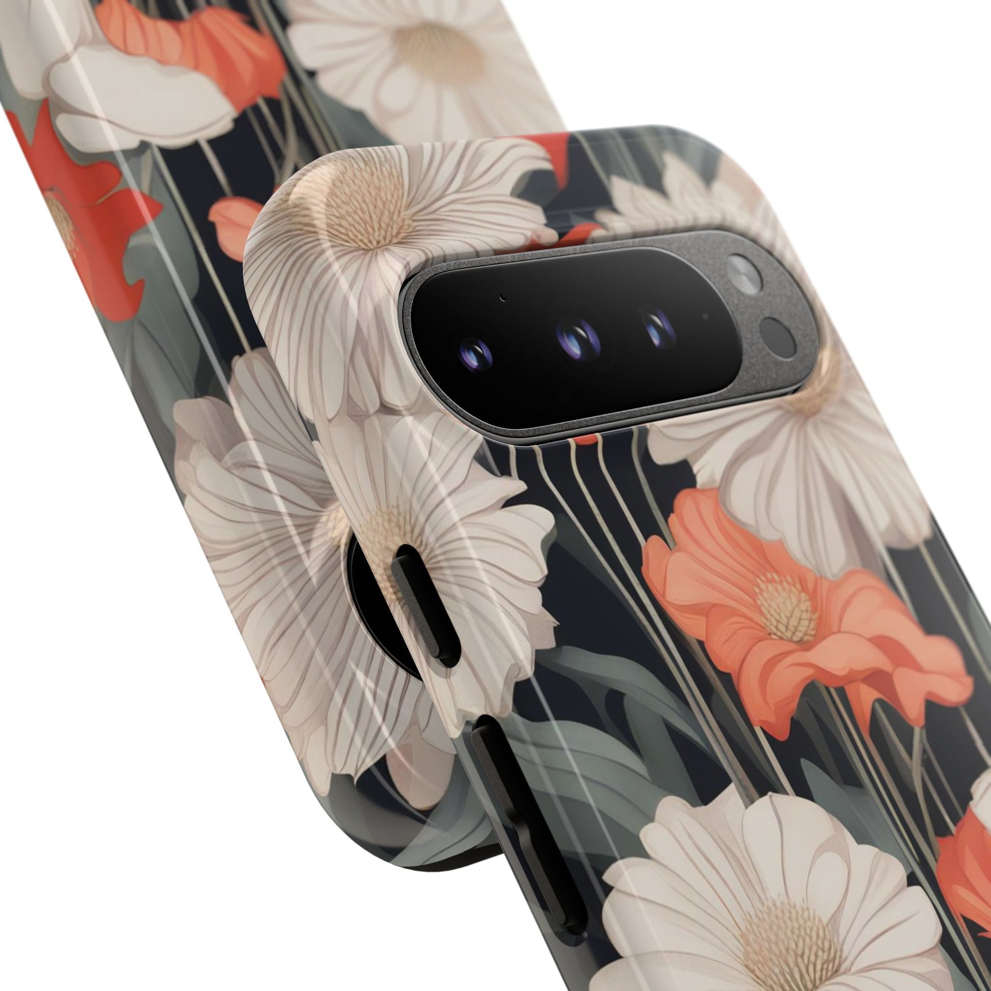 Art Deco Flowers, Cell Phone Case - Apple, Samsung, Google Pixel