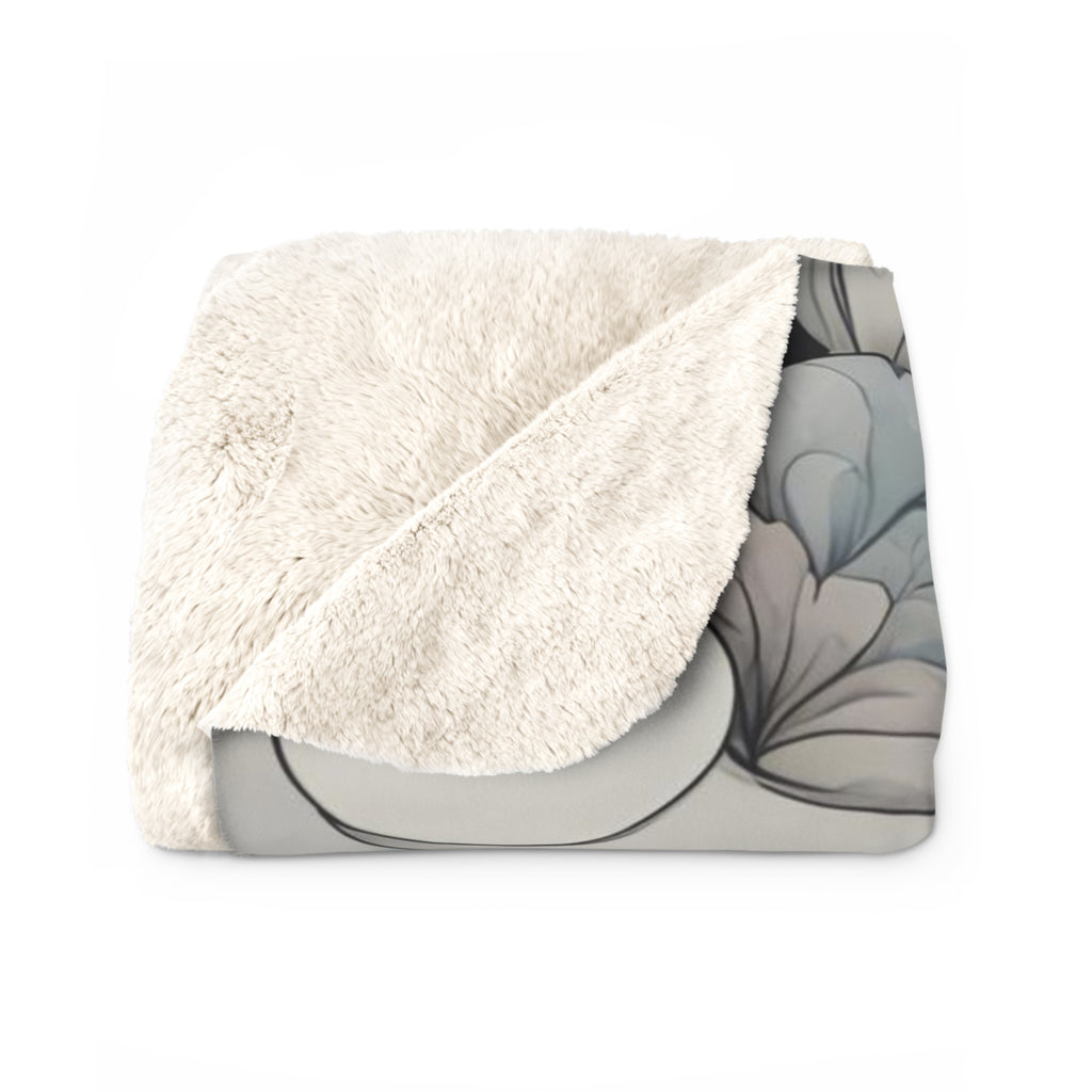 Rocco Pawsley, Raccoon Sherpa Fleece Blanket for Cozy Warmth, 50"x60"