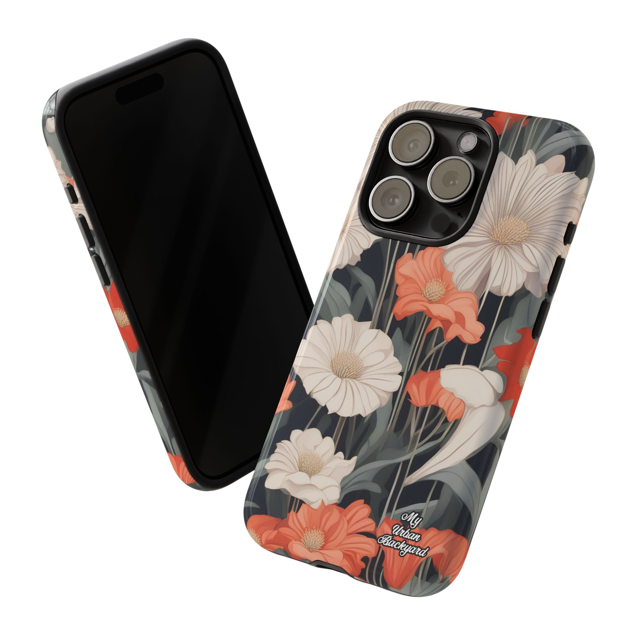 Art Deco Flowers, Cell Phone Case - Apple, Samsung, Google Pixel