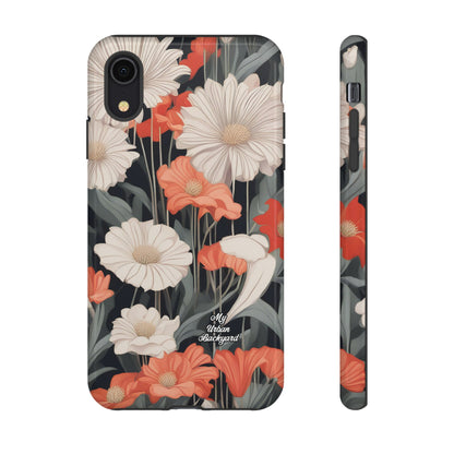 Art Deco Flowers, Cell Phone Case - Apple, Samsung or Google Pixel