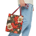 Holiday Flowers, Tote Bag with Cotton Handles