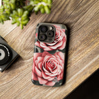 Pink Rose Flowers, Cell Phone Case - Apple, Samsung or Google Pixel