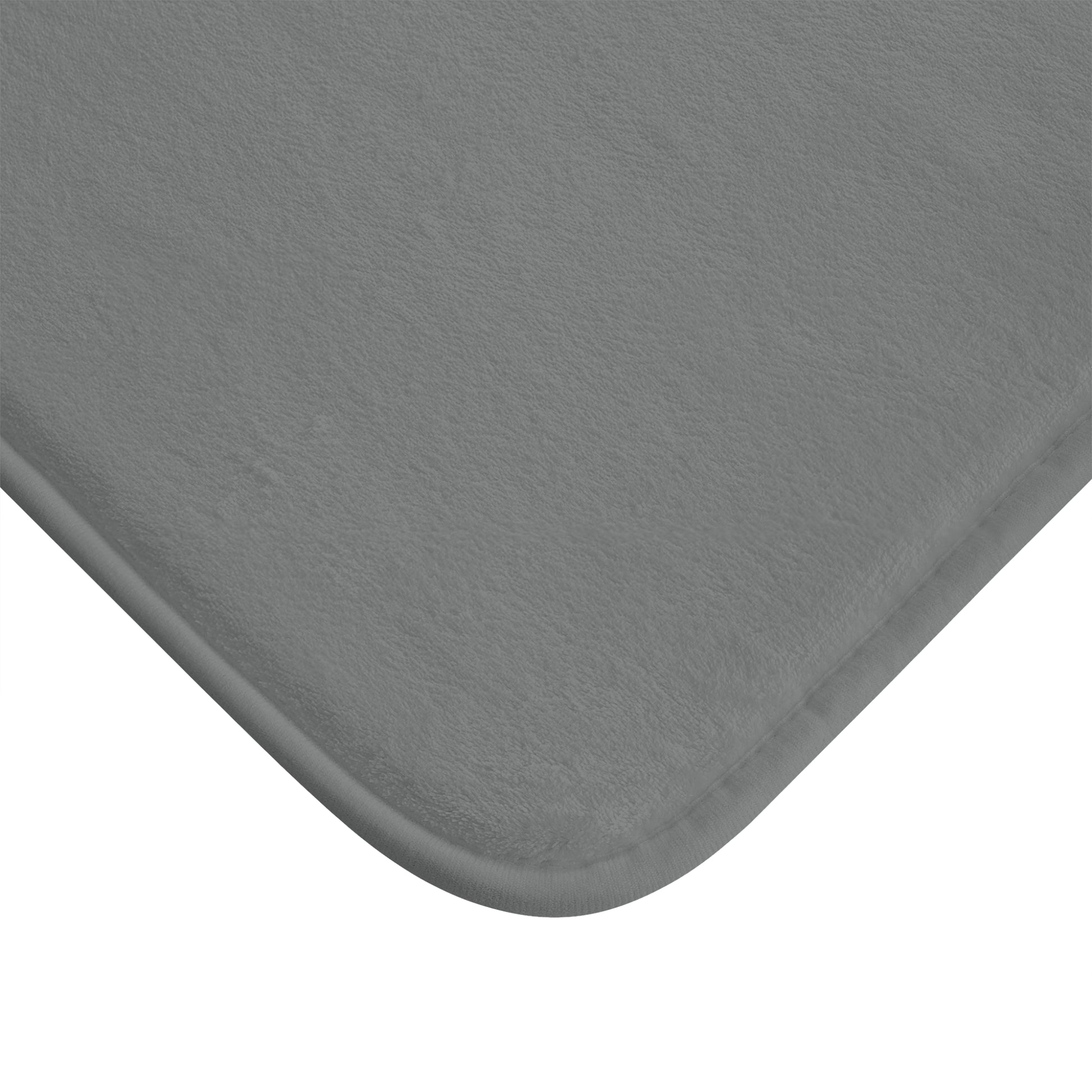 Grey Memory Foam Bath Mat — Soft Absorbent Bathroom Rug, 2 sizes