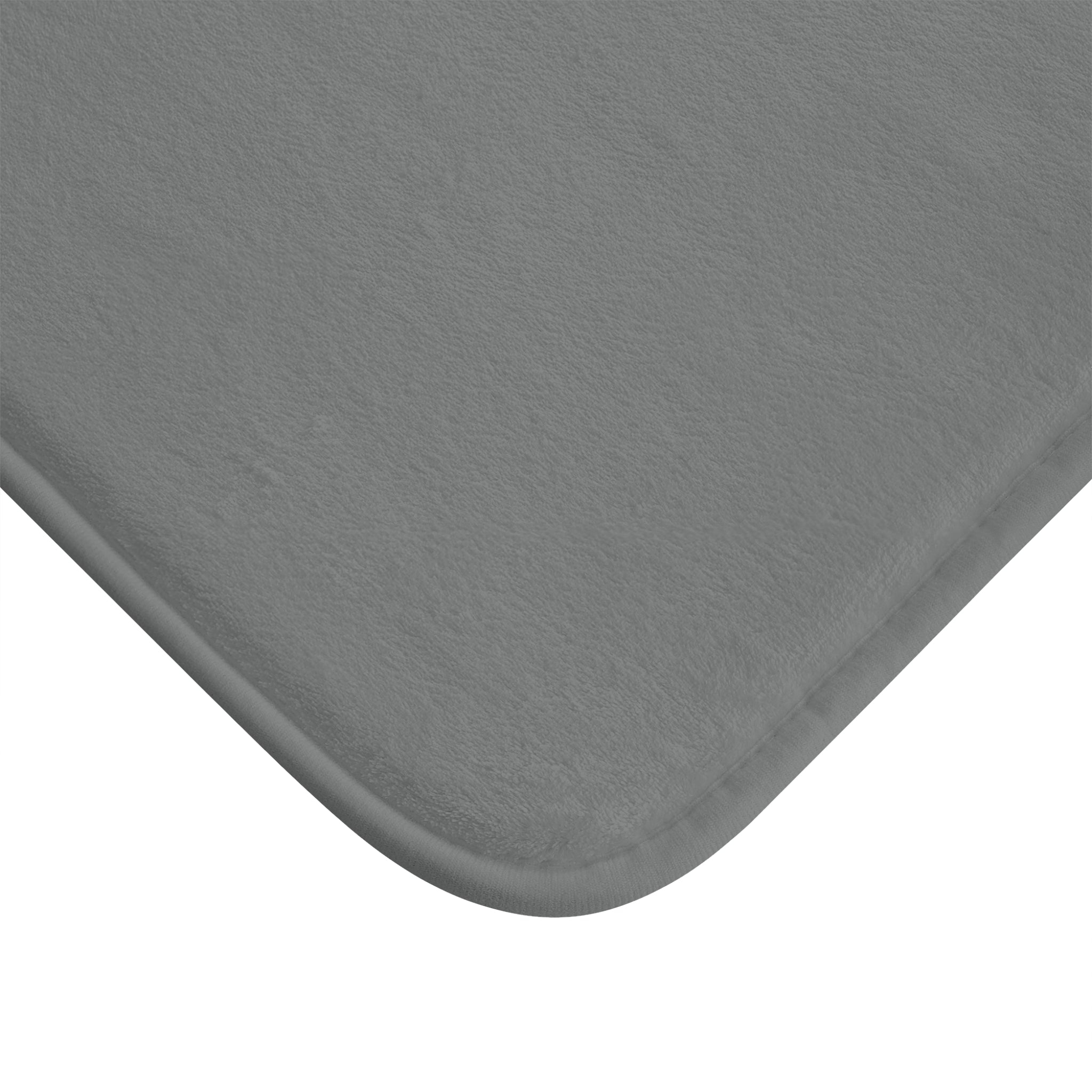 Grey Memory Foam Bath Mat — Soft Absorbent Bathroom Rug, 2 sizes