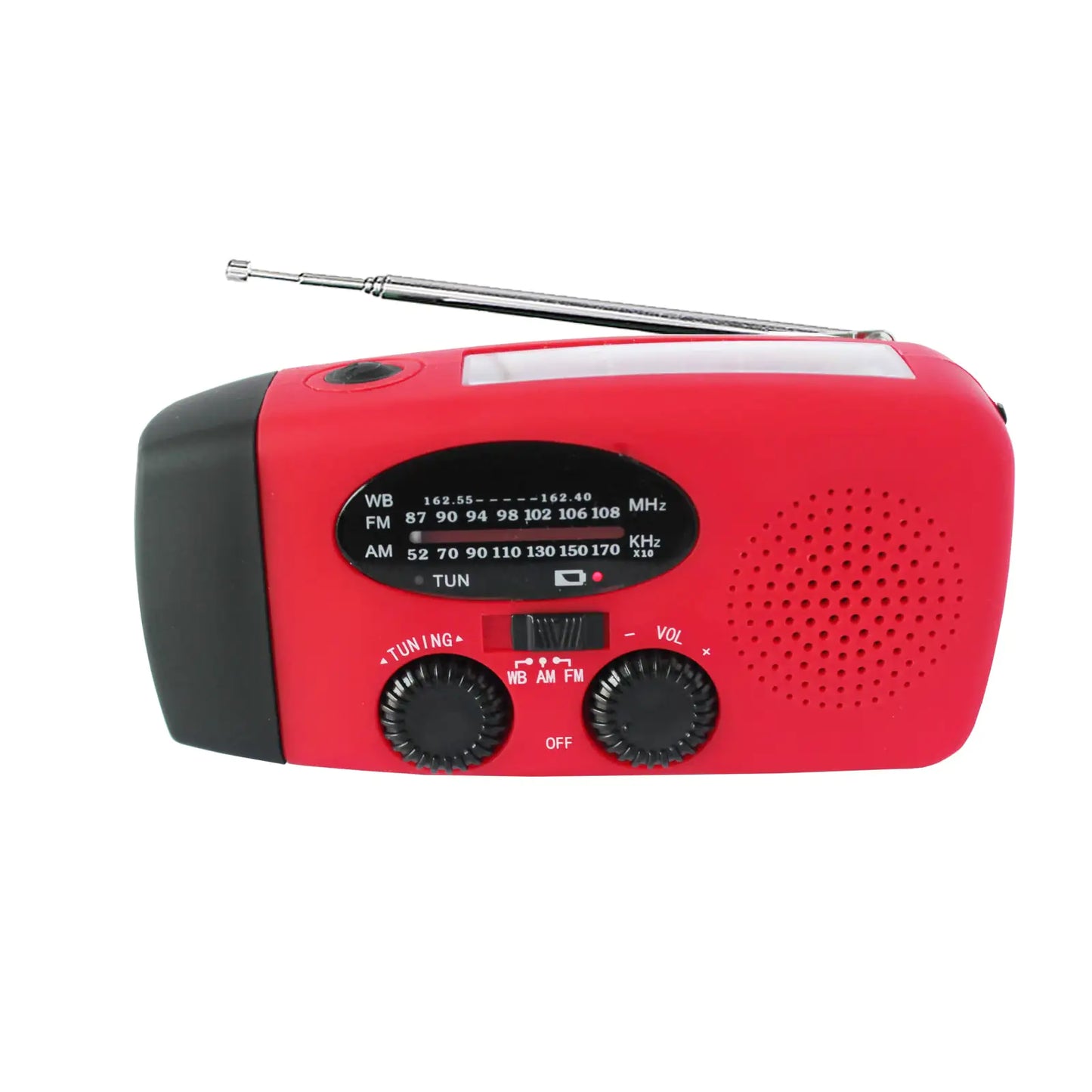 Emergency AM/FM/NOAA Weather Band Radio With Hand Crank. Flash Light. USB Charger.