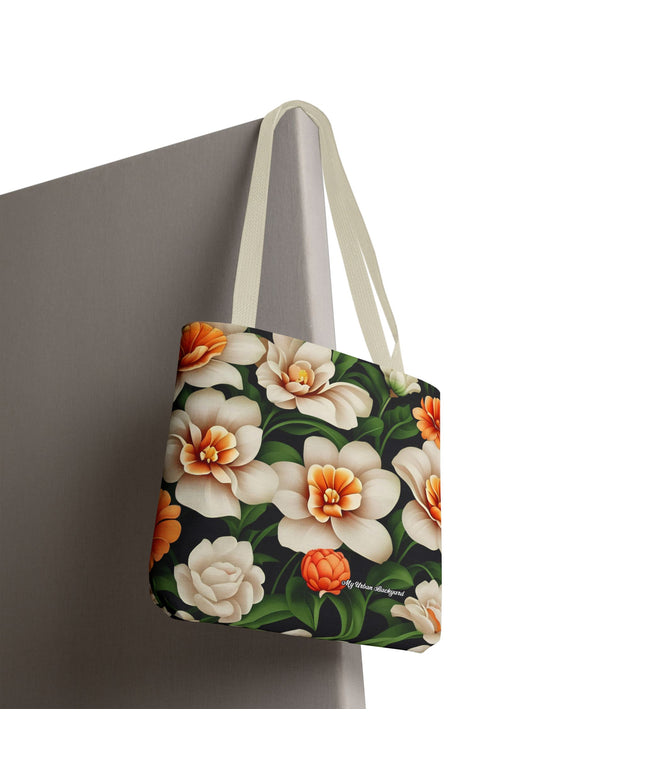 Pretty Flowers Tote Bag with Cotton Handles For Everyday Use, 3 Sizes