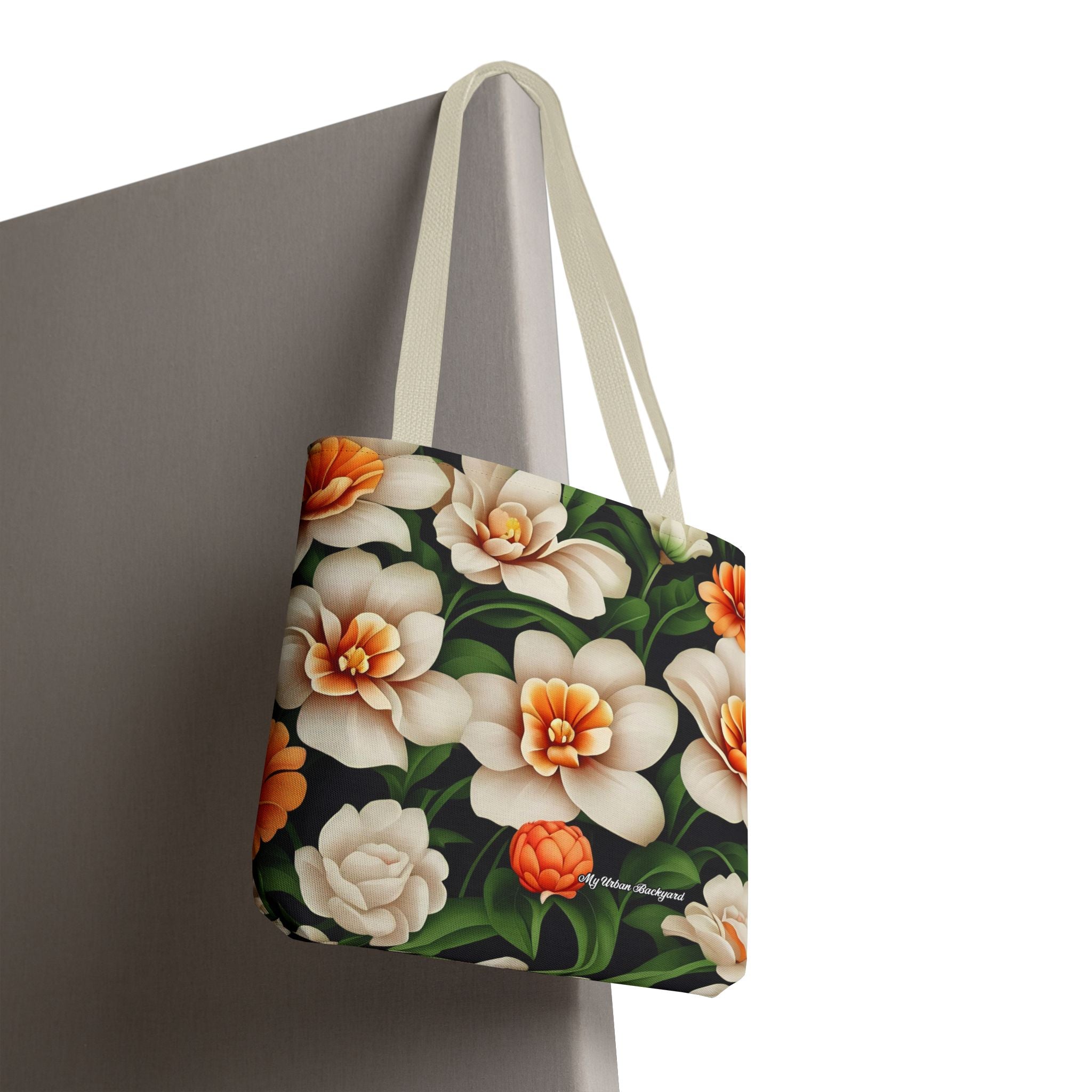 Pretty Flowers Tote Bag with Cotton Handles For Everyday Use, 3 Sizes
