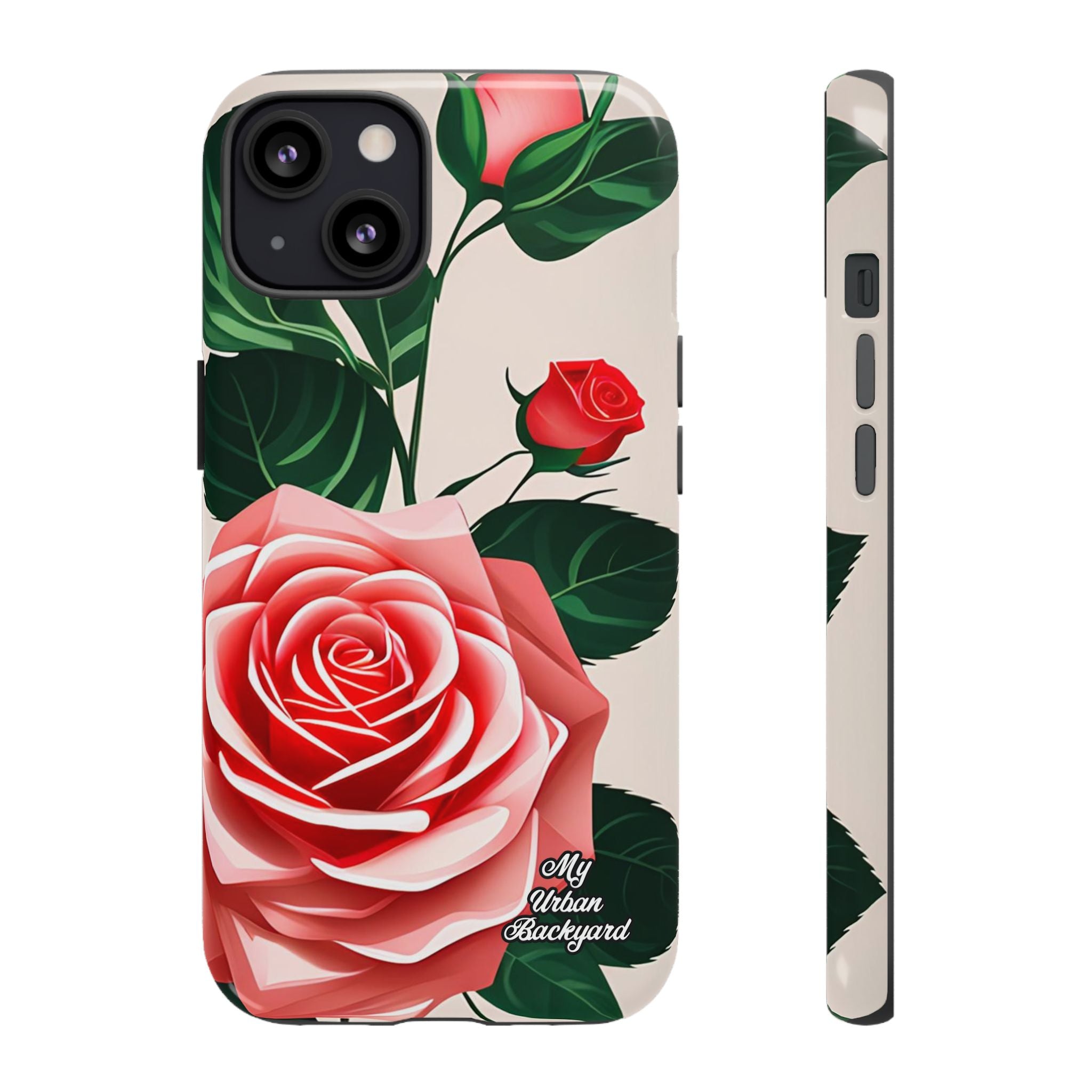 Pink Rose Flowers, Cell Phone Case - Apple, Samsung, Google Pixel