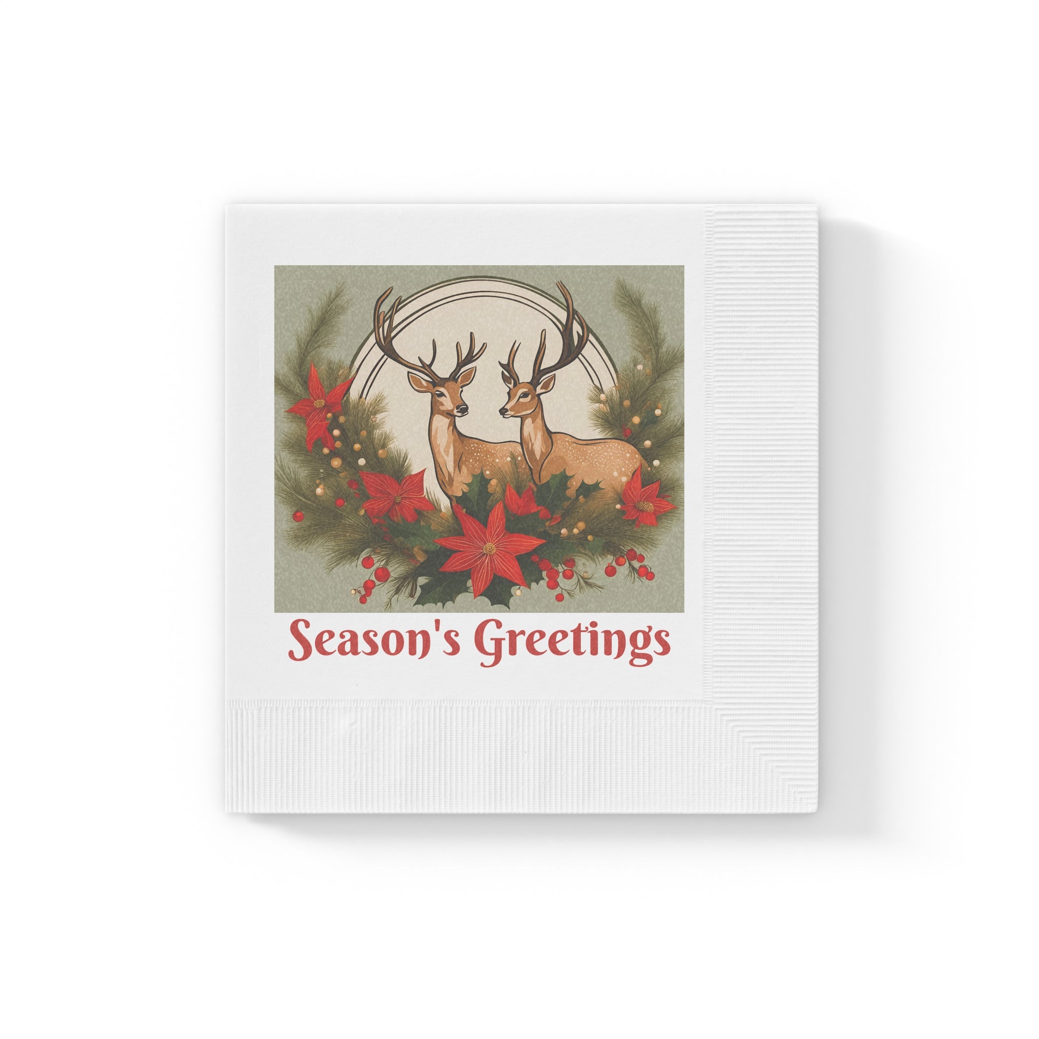 Season’s Greetings Deer Napkins
