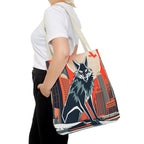 City Wolf Tote Bag, Tote with Cotton Handles For Everyday Use, 3 Sizes