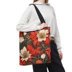Holiday Flowers, Tote Bag with Cotton Handles