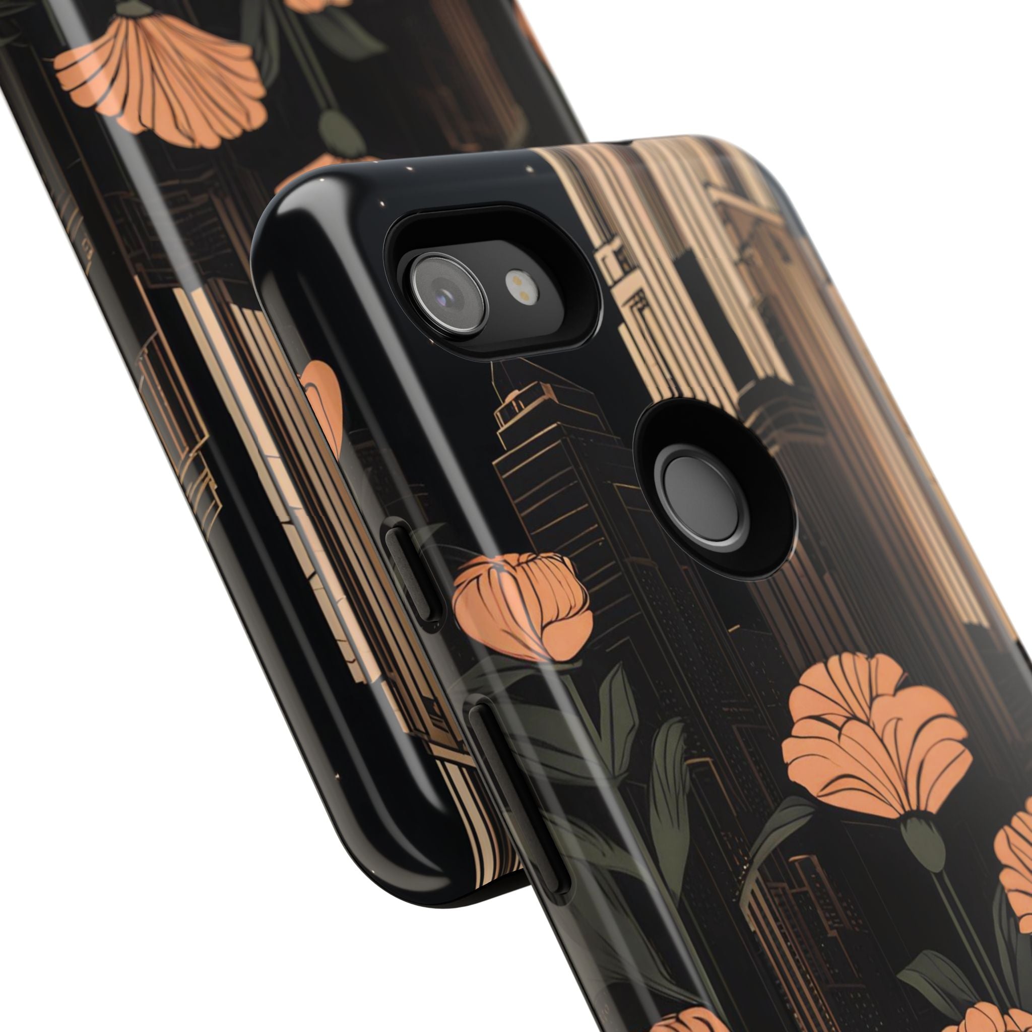 Urban Evening with Flowers, Cell Phone Case