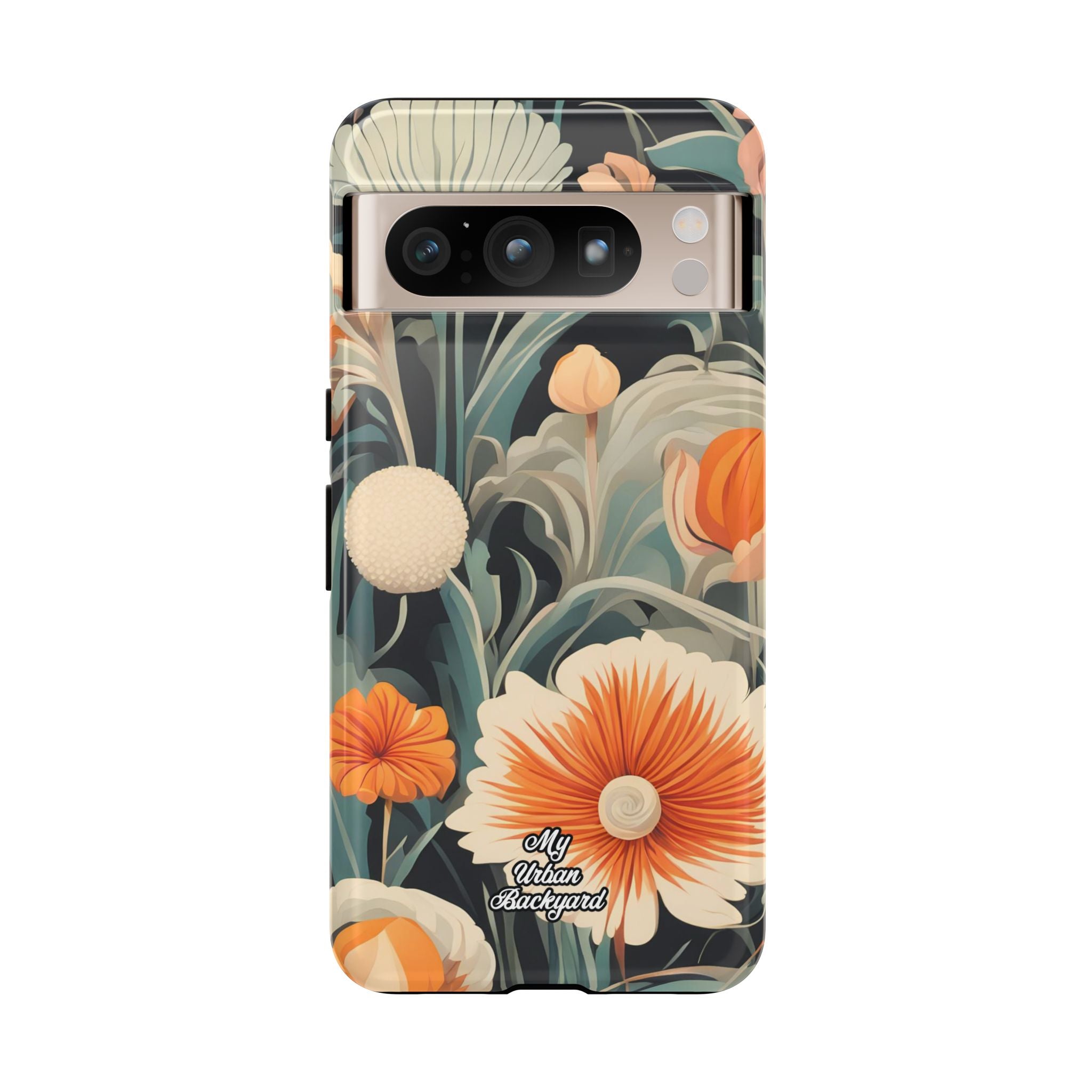 Orange and White Flowers, Cell Phone Case - Apple, Samsung, Google Pixel