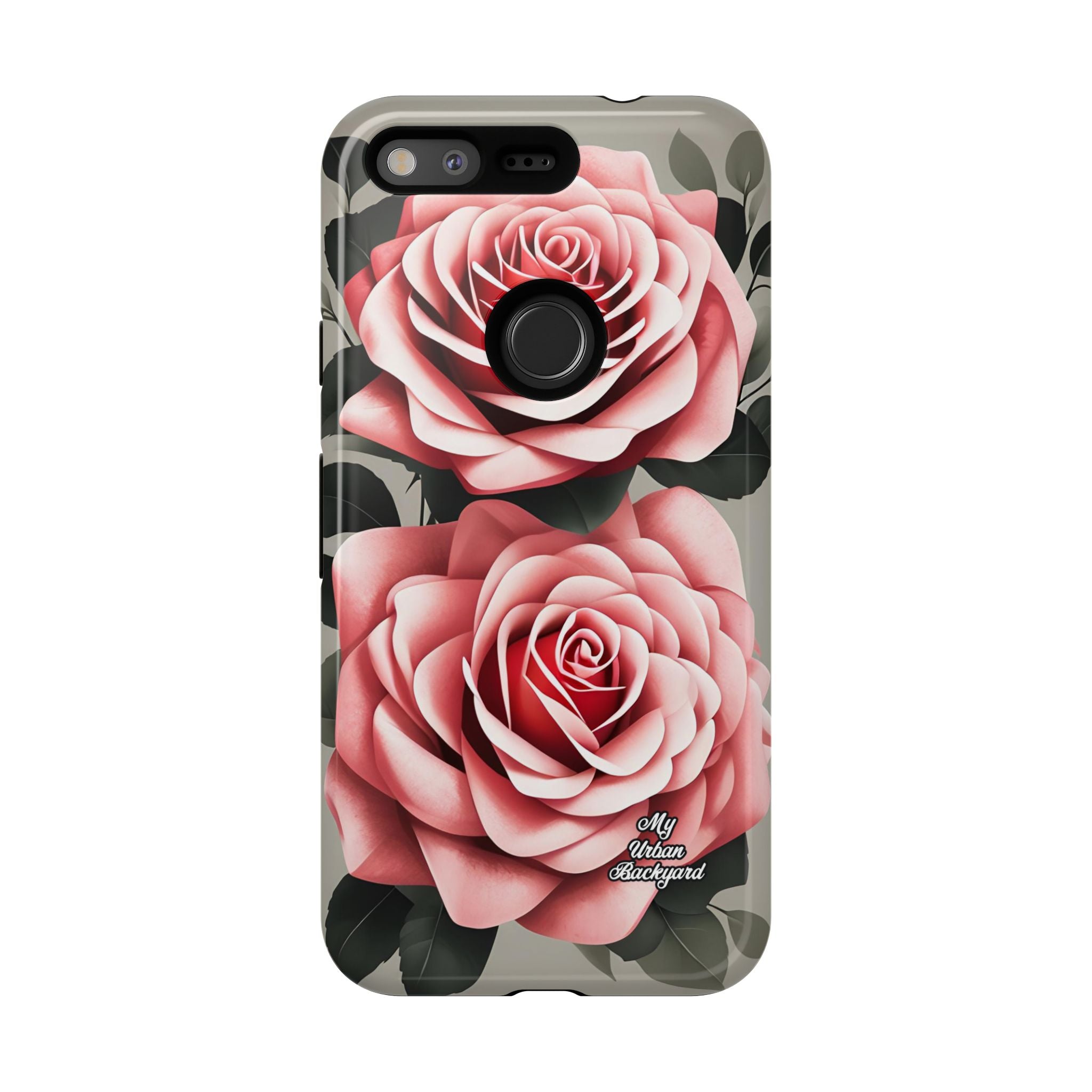 Pink Rose Flowers, Cell Phone Case - Apple, Samsung or Google Pixel