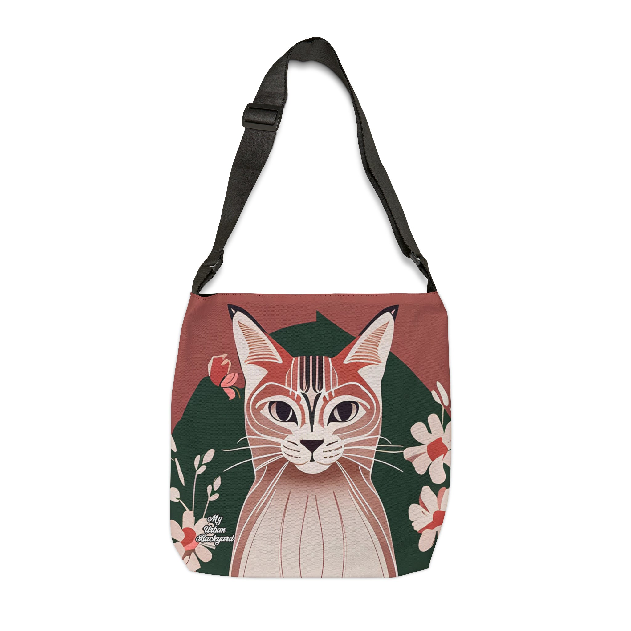 Selena Purrmore, Cat Tote Bag with Adjustable Strap - Trendy and Versatile