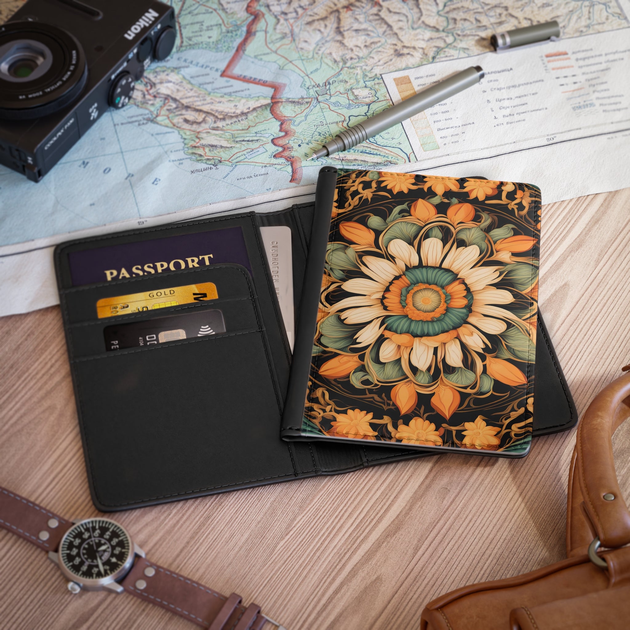 Circle of Petals Passport Cover