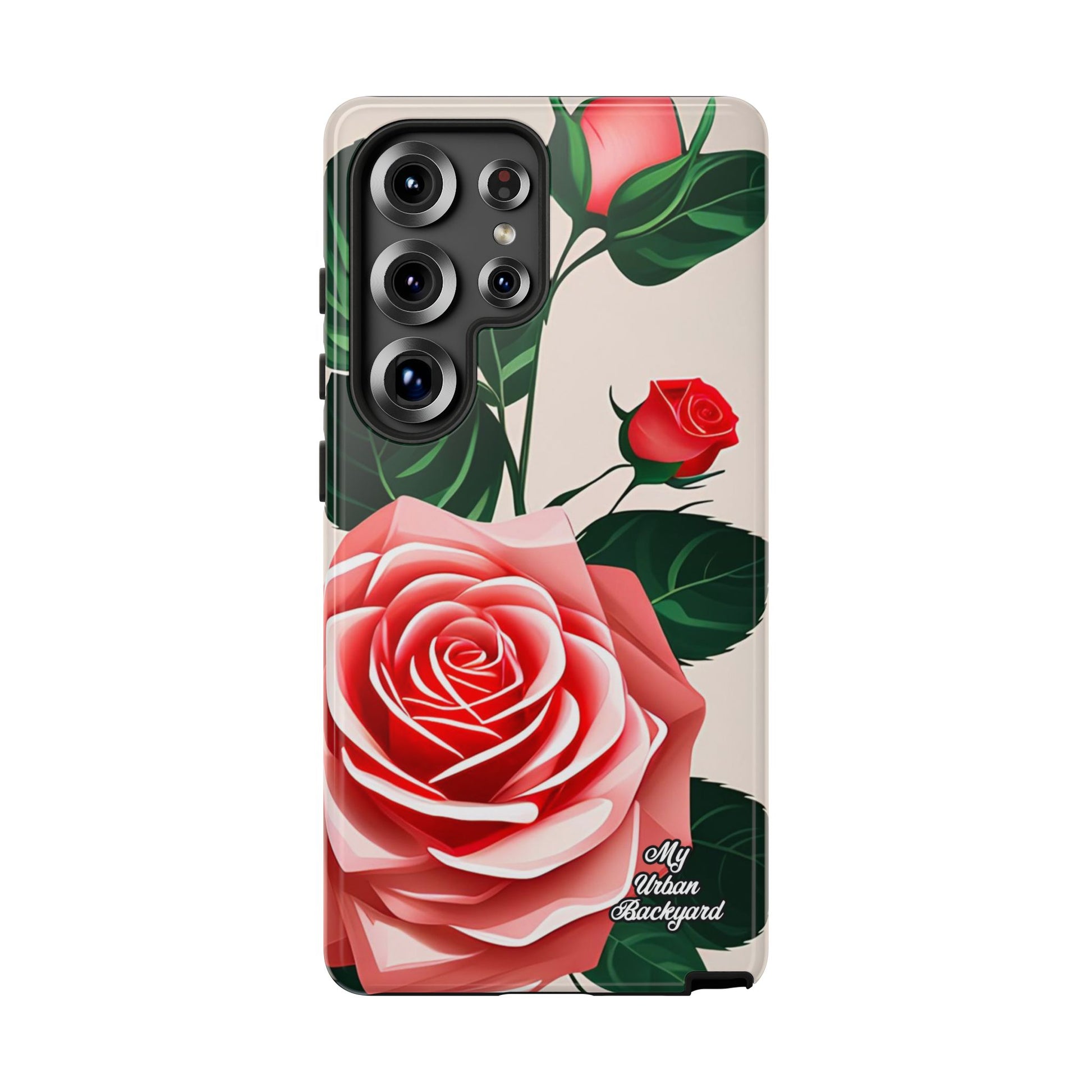 Pink Rose Flowers, Cell Phone Case - Apple, Samsung, Google Pixel