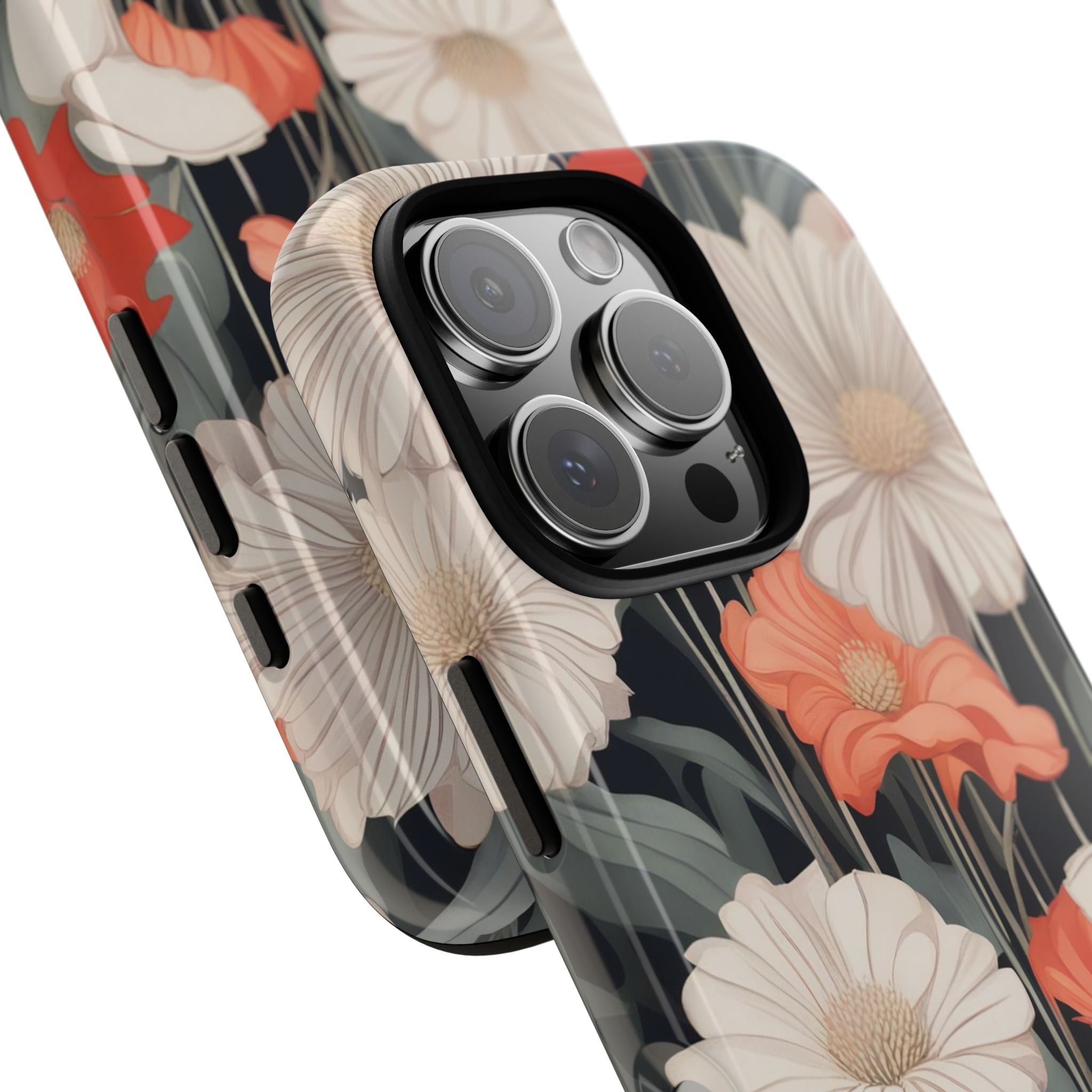 Art Deco Flowers, Cell Phone Case - Apple, Samsung, Google Pixel