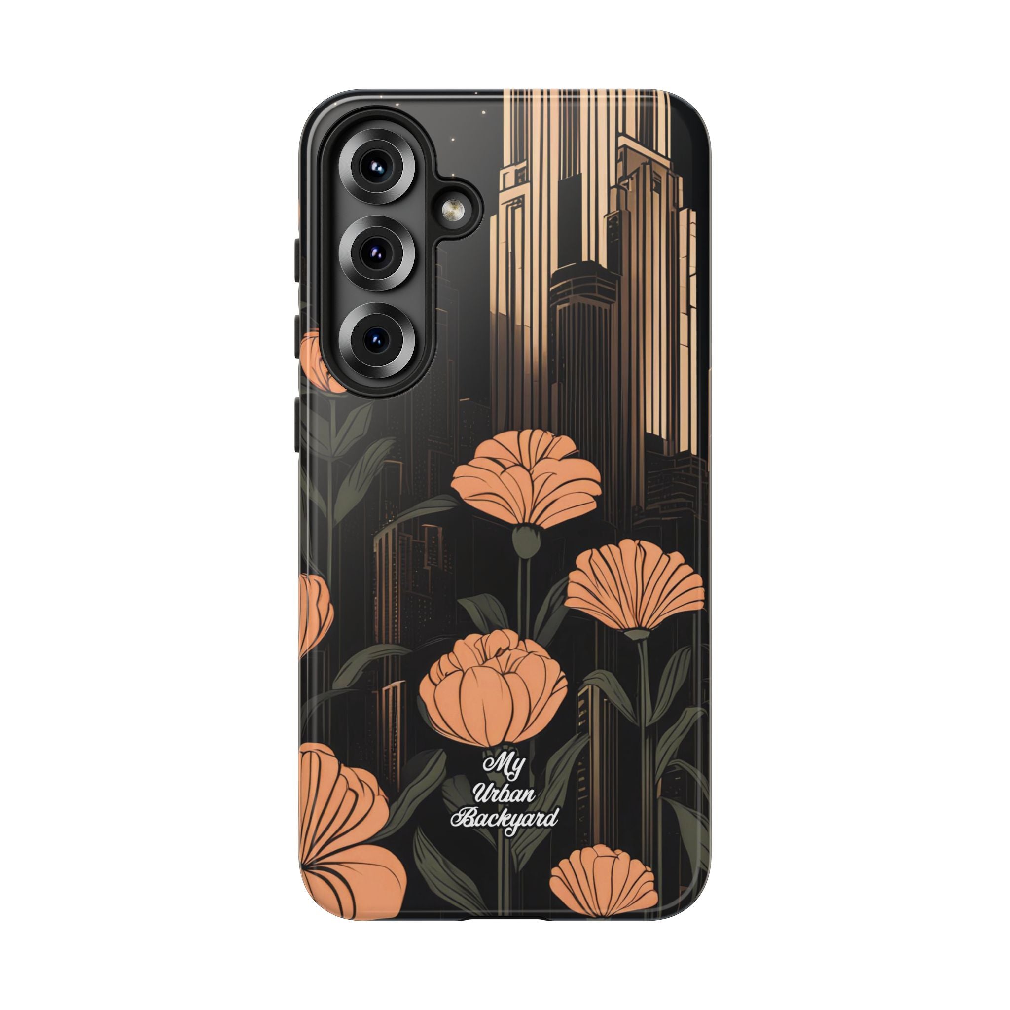 Urban Evening with Flowers, Cell Phone Case