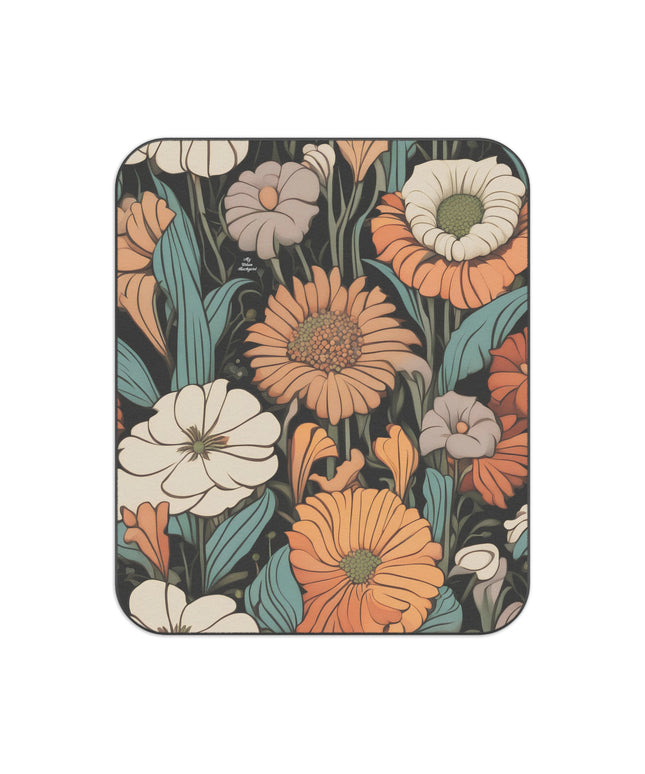 Wildflowers, Cozy Outdoor Picnic Blanket, Water-Resistant Bottom, 51" × 61"