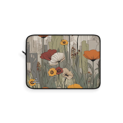 Urban Flowers, Laptop Carrying Case, Top Loading Sleeve for School or Work