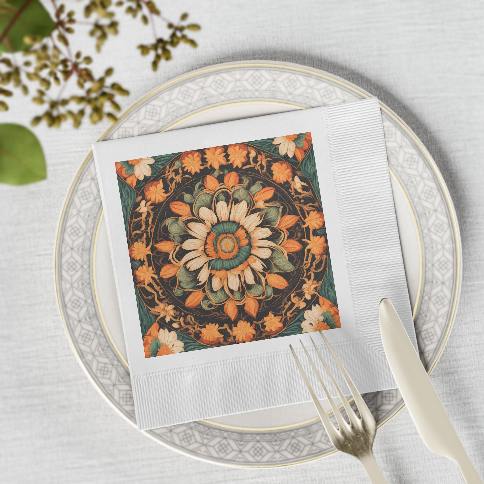 Floral Mandala Napkins